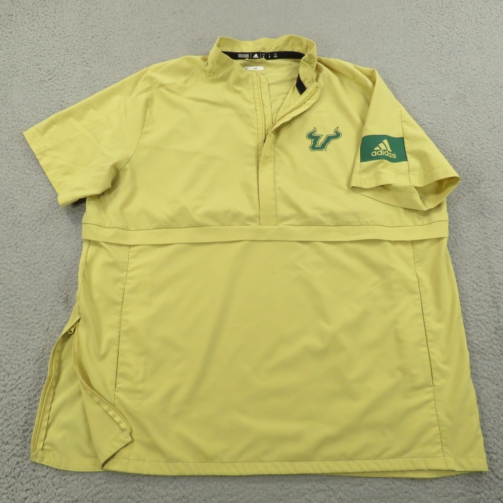 South Florida Bulls Adidas XL Men Team Issued Coach Sideline Pullover Wind Shirt